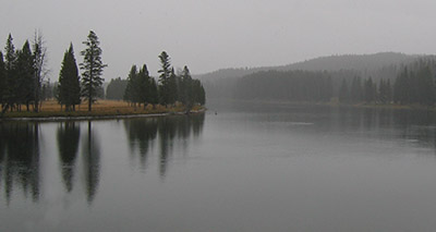 Yellowstone River just before the snow - after