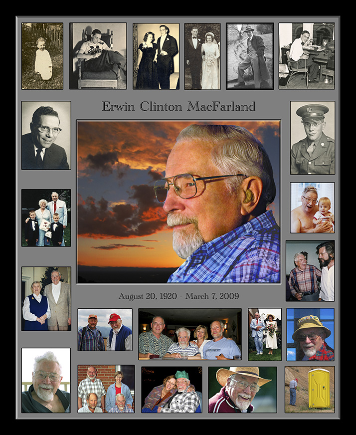 My Father's Memorial Collage